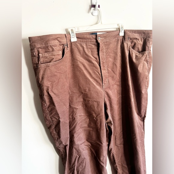 Old Navy High Waisted OG straight Corduroy Ankle Pants 28W Chanterelle(pink) - Picture 7 of 10
